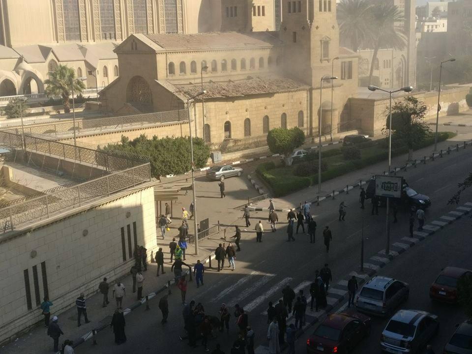 مصرع وإصابة 9  في انفجار بمحيط  الكاتدرائية المرقسية بالعباسية