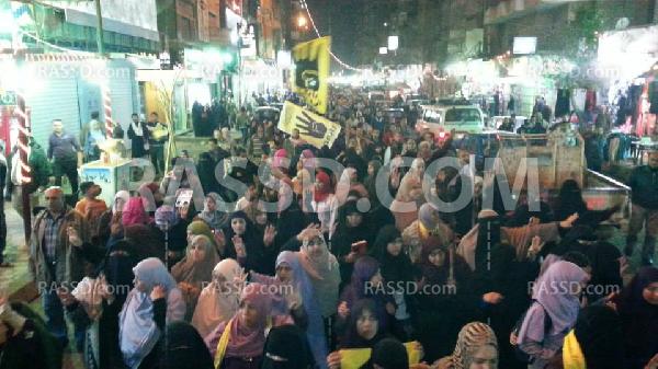 مسيرة مناهضة للانقلاب بالمطرية وعين شمس والمرج