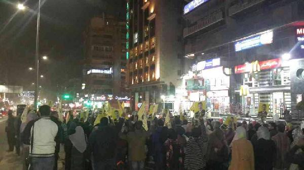 مسيرتان ضد الانقلاب بمدينة نصر