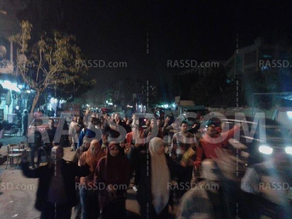 مسيرة مناهضة للانقلاب بالإسكندرية