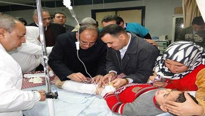 بالصور.. مصرع طفلتين وإصابة 28 في حادث أتوبيس حضانة بالبحيرة