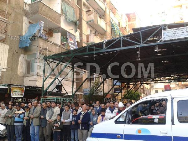 أهالي سيدي بشر يشيعون جنازة عبد الحميد مصطفى