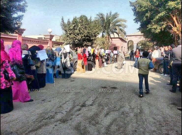 وقفة بجامعة بني سويف ضد الأنقلاب العسكري