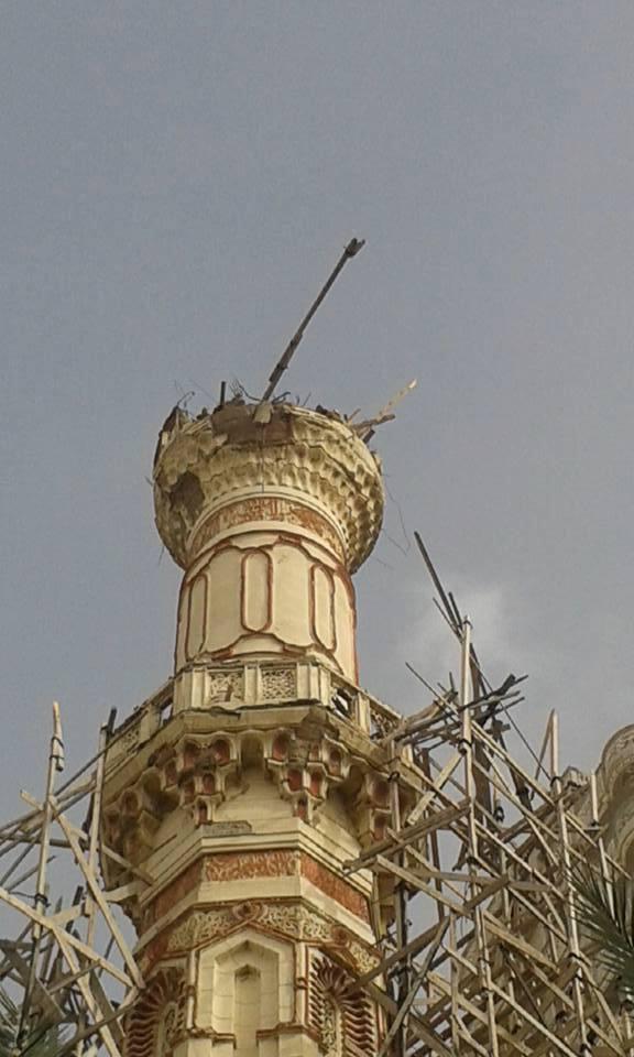 في ذكرى الانهيار الأول.. سقوط مئذنة مسجد “ابن خلدون” بالاسكندرية