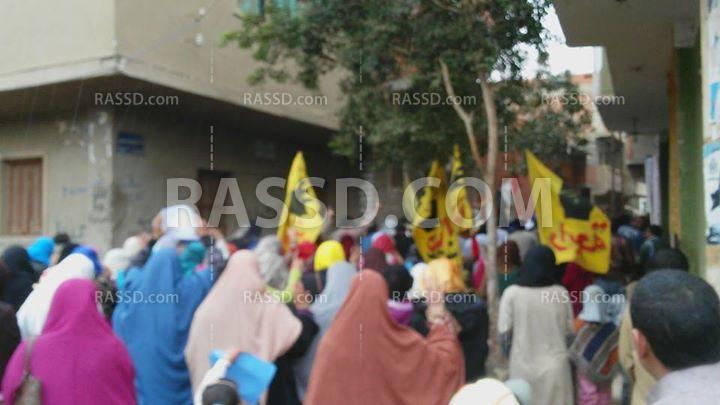 مسيرات بني سويف تهتف: “يا سيسي ياكداب الإسلام مش إرهاب”