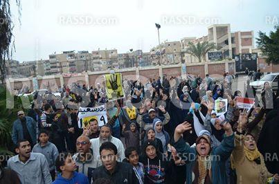 مسيرة ببورسعيد ضد الأنقلاب العسكري