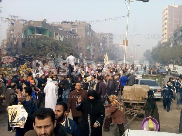 مسيرة صباحية بالمطرية فى أسبوع “إسقاط إستفتاء الدم”