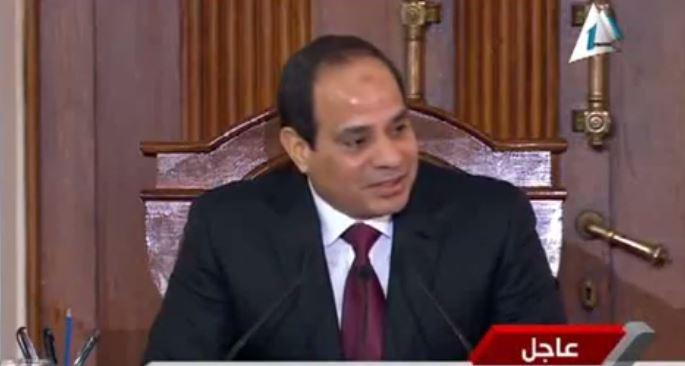 بالفيديوlالسيسي للقضاة: وجهو التحية لأنفسكم على العدالة