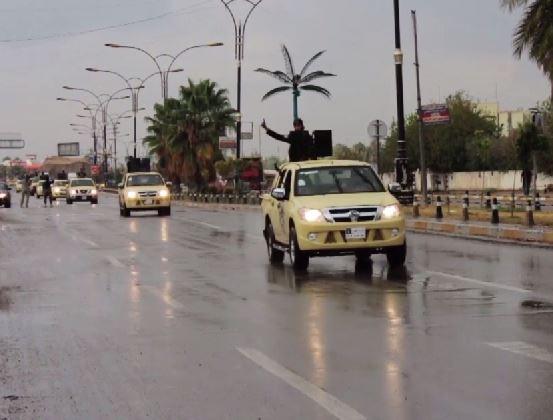 بالفيديو|استعراض عسكري لداعش في الموصل