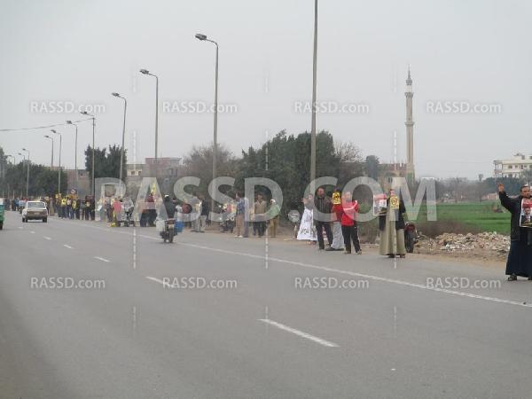 سلسلة بشرية لتحالف دعم الشرعية بالشرقية
