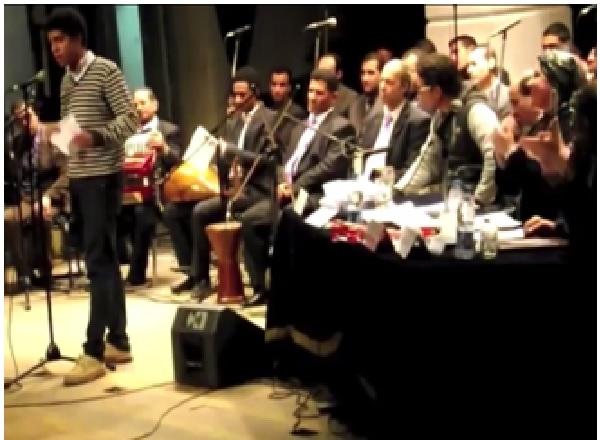 فيديو..طالب يحرج لجنة التحكيم بمسابقة الشعر العربي ويهاجم السيسي