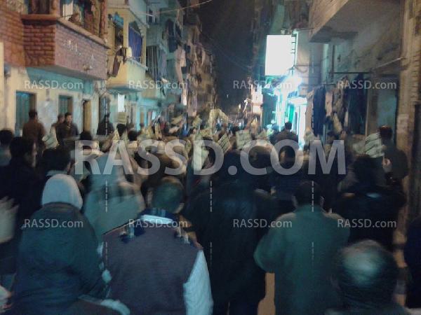 مسيرة بالإسكندرية تهتف “دستور العسكر باطل”