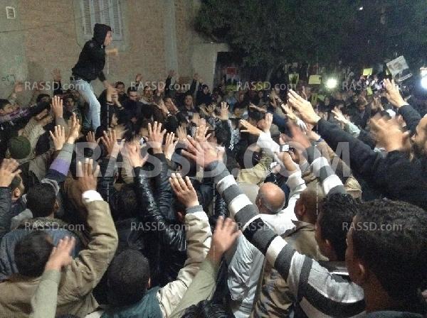 أهالي العدوة يتظاهرون ضد دستور العسكر