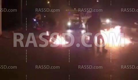 شباب أبو كبير يقطعون طريق الزقازيق احتجاجا على الاستفتاء