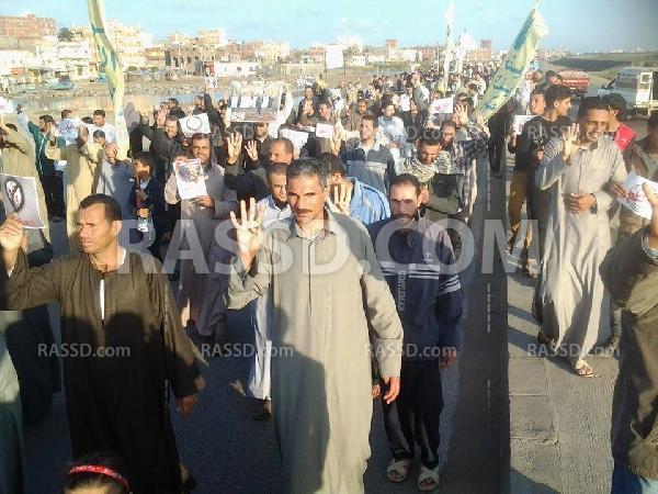 مسيرات تدعو لمقاطعة الإستفتاء بكفر الشيخ