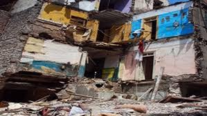 انهيار عقار مكون من 4 طوابق بالإسكندرية