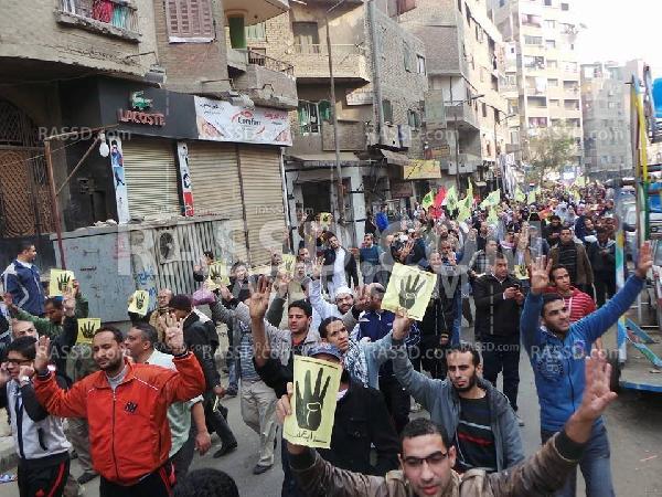 مسيرة حاشدة بامبابة عقب الجمعة رفضًا للانقلاب العسكري