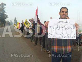 وقفة صباحية لمعارضي الانقلاب بفاقوس