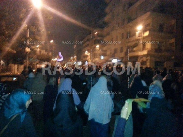 مسيرة ليلية مناهضة للإنقلاب بالمنصورة