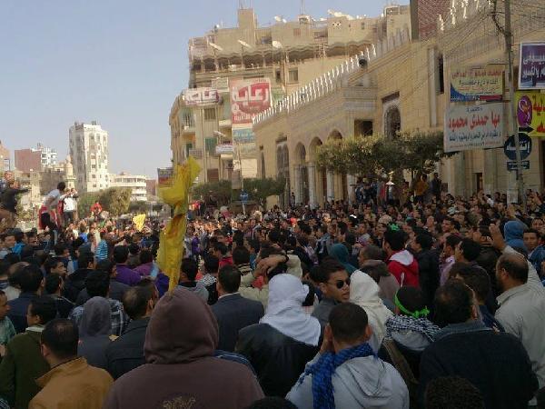 مسيرة حاشدة في الفيوم