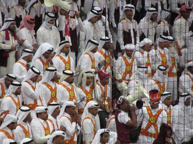 جماهير قطر تحتفل بتأهلها لدور الثمانية بمونديال اليد