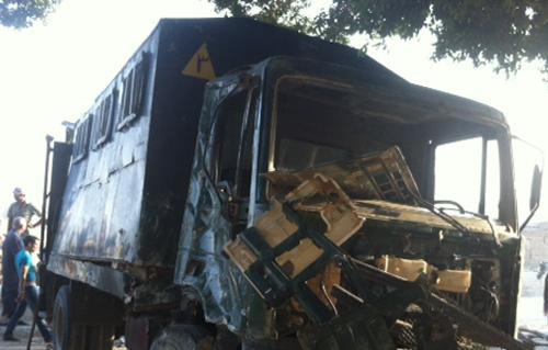 إصابة 12 مجند فى حادث على طريق إسكندرية الصحرواى