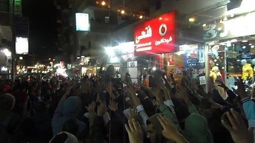 السويس.. مسيرات ليلية مفاجئة ضد الانقلاب