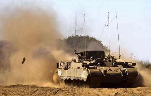 انفجارفى دورية للجيش الصهيوني على حدود غزة صباح اليوم