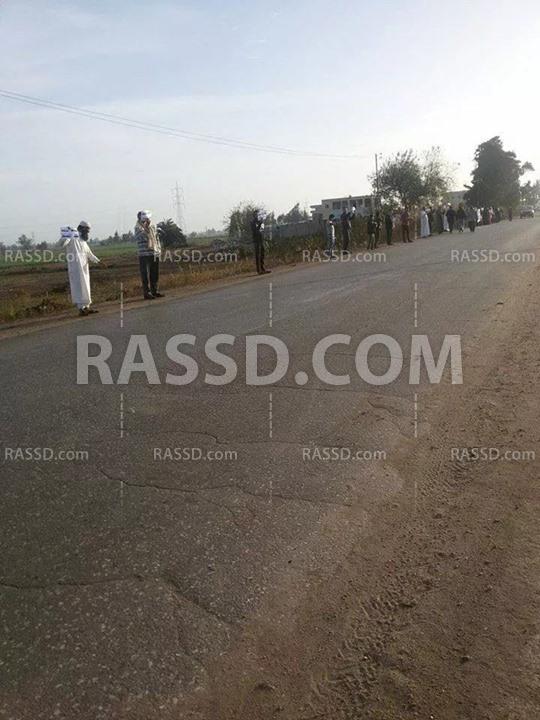 تظاهرات صباحية بدسوق تنديدًا بالانقلاب العسكري