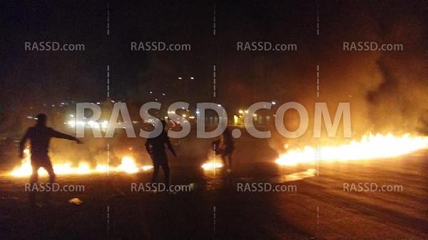 مجهولون يقطعون طريق مصر اسكندرية الزراعي