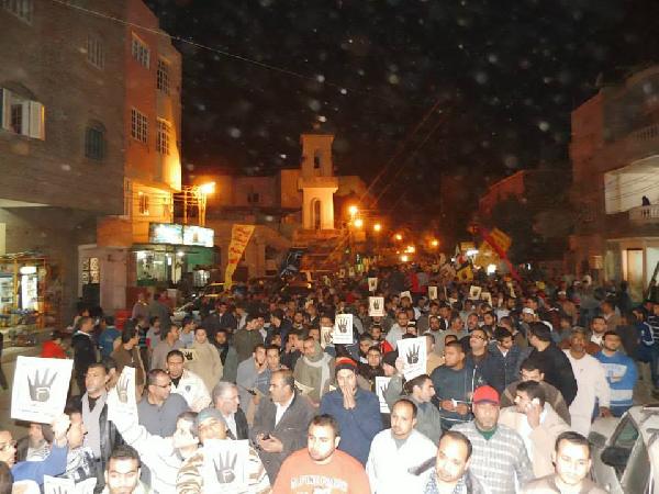 البدرشين : الآلاف يحتشدون ضد الإنقلاب العسكري