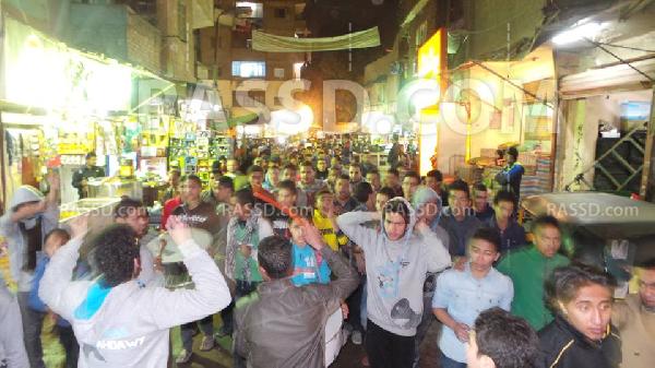 مسيرة ليلية بالمطرية تطالب بالقصاص لدماء الشهداء