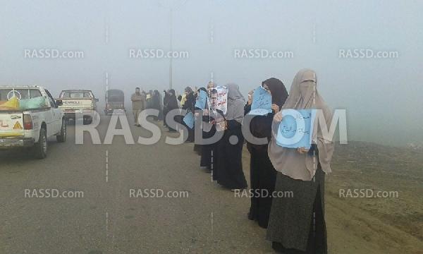 وقفة بصور الشهداء لمعارضي الانقلاب في السنبلاوين