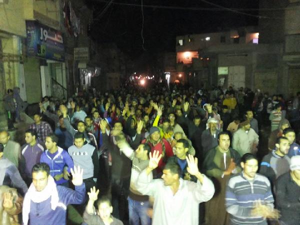 رغم القمع الأمني .. مسيرة مناهضة للإنقلاب بحوش عيسى