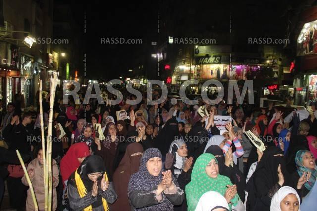 مسيرة ليلية بـ”شبرا”و”المطرية” ضد العسكر