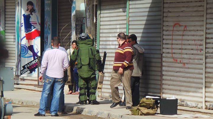 انفجار قنبلة صوت بجوار مبني الدفاع المدني في المنصورة