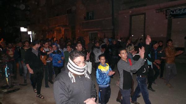 مسيرة لعفاريت ضد الانقلاب بحوش عيسى