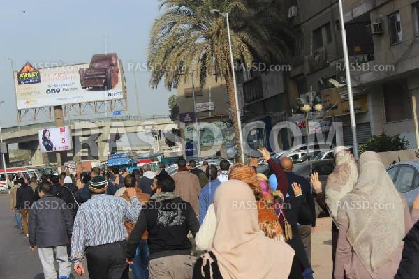 مسيرة حاشدة مناهضة للإنقلاب بالمهندسين