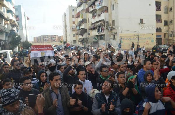 مسيرة حاشدة لأولتراس ربعاوي تنديدا بقمع الداخلية ببورسعيد