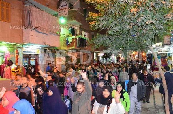 الإسكندرية .. أهالي العصافره يحتشدون رفضا للإنقلاب