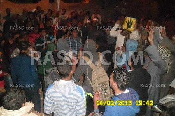 وقفة رافضة للإنقلاب العسكري بالأقصر