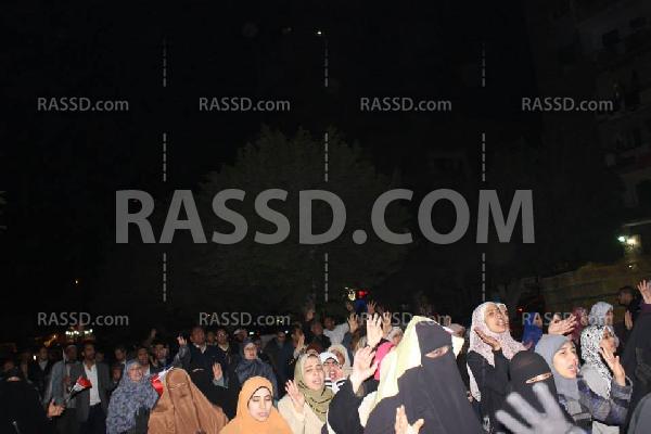 ثوار المهندسين يخرجون فى مسيره ليليه حاشده ضد الإنقلاب