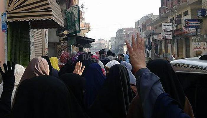 أمن الانقلاب يهاجم مسيرة صباحية لأهالي قطور