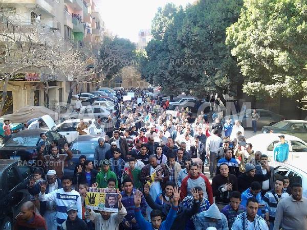 مسيرة حاشدة بحدائق حلون تنديدا بالإنقلاب الدموى