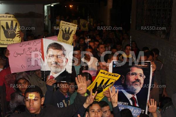 أهالي بهرمس يحتجون ضد الإنقلاب العسكري