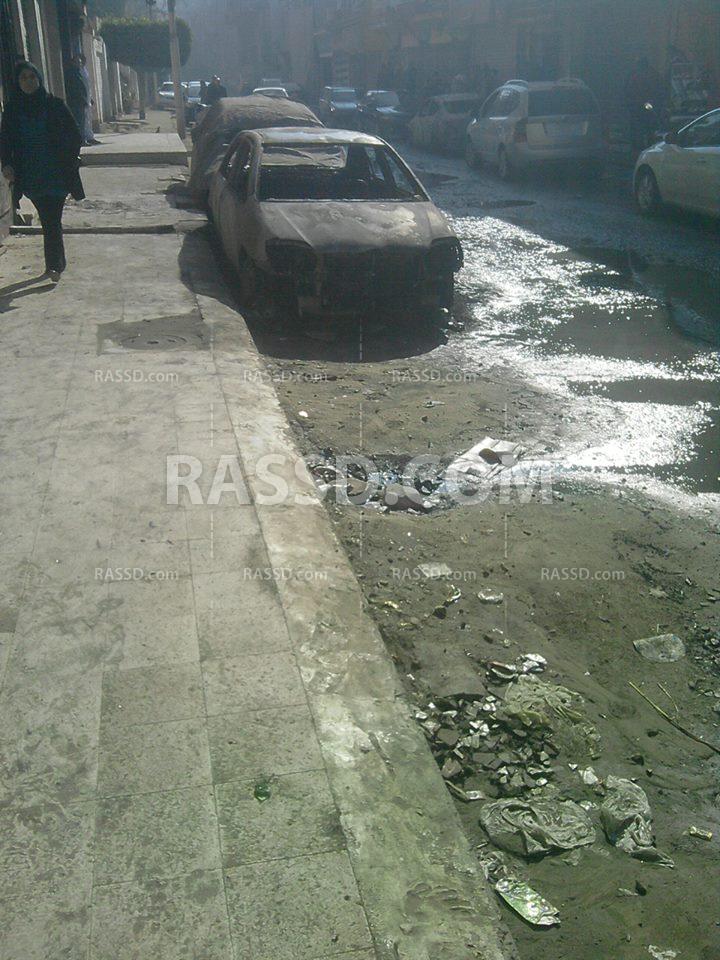 إضرام النار في سيارة مسئول حملة “شفيق” بالمحلة