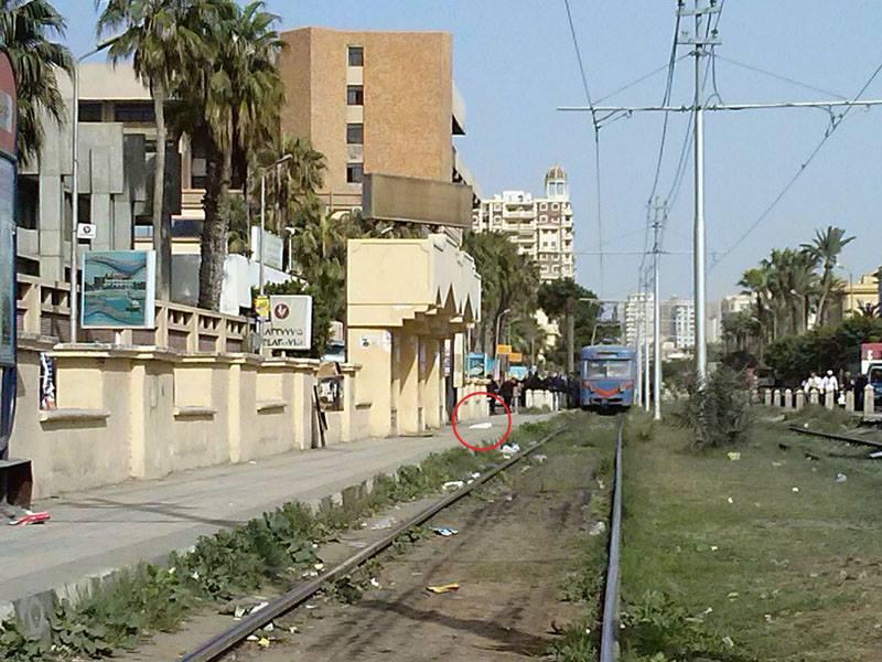 حقيبة هدايا توقف ترام الإسكندرية وتتسبب في خسارة 10 آلاف جنيه