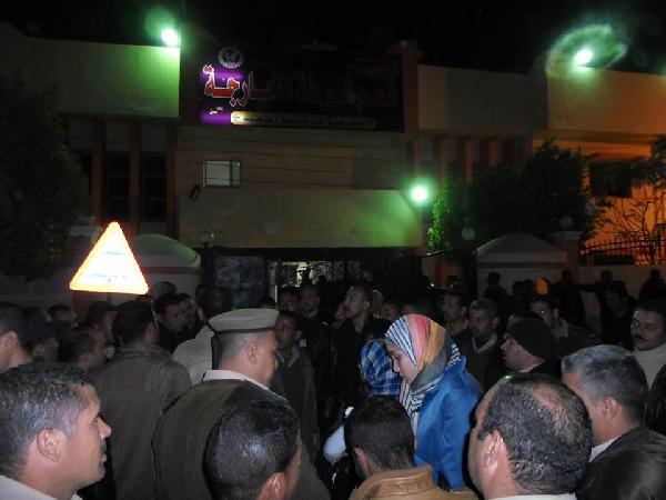 قطار إضراب “أمناء الشرطة” يصل الخارجة بالوادي الجديد