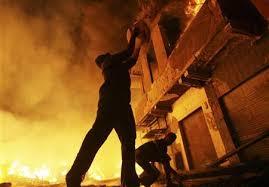 حريق هائل بمطبعة في مدينة السلام يسبب ذعرا للأهالي