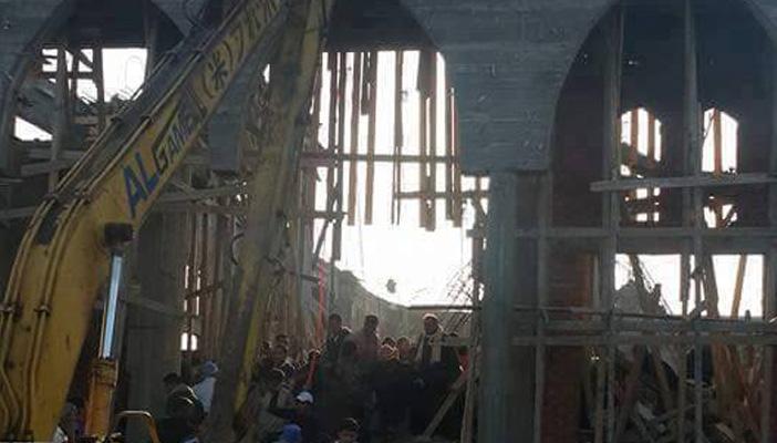 وفاة شخص وإصابة 20 آخرين إثر انهيار مسجد بكفر الشيخ